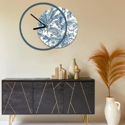 Viadurini Decor Wanduhren-Uhr mit hölzerner und bedruckter Platte, hergestellt in Italien – Malawi