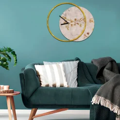 Viadurini Decor Wanduhren-Uhr mit hölzerner und bedruckter Platte, hergestellt in Italien – Malawi