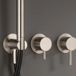 Viadurini Taps Badewannearmaturen-Unterputz-Wannenmischer mit 3 Ausgängen aus AISI 316L-Stahl - Artigli