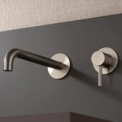 Viadurini Taps Waschbeckenarmaturen-Unterputz-Waschtischmischer aus Edelstahl AISI 316L - Artigli