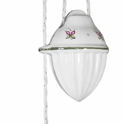 Ferroluce Pendelleuchten Vintage-Ups and Down Hängelampe aus handverzierter gewellter Keramik - Belluno