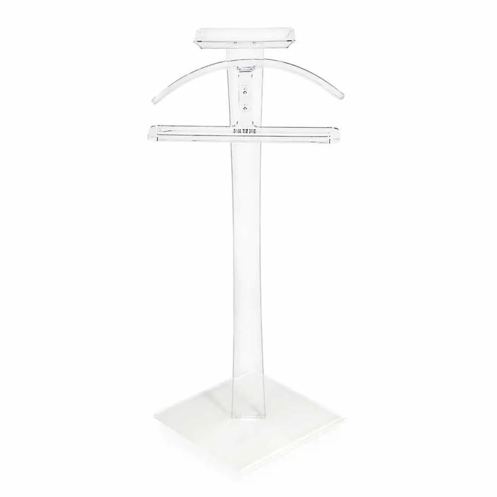 Viadurini Living Garderobenständer-Valance in transparentem Plexiglas modernes Design Benny in Italien hergestellt