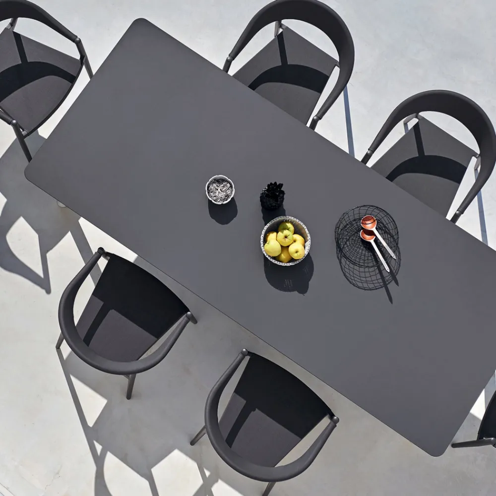 Varaschin Ausziehbare Gartentische-Link moderner ausziehbarer Gartentisch, H 75 cm