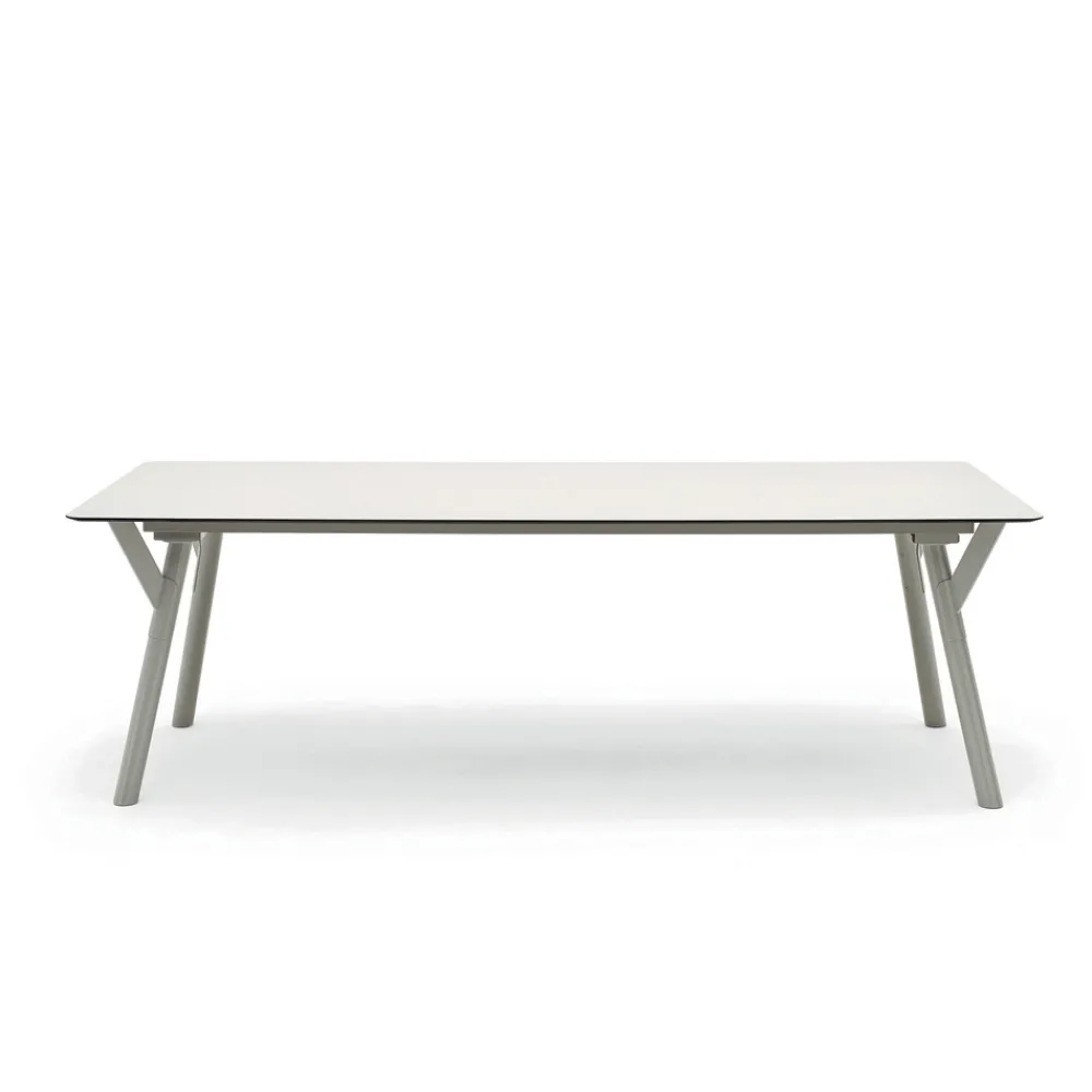 Varaschin Ausziehbare Gartentische-Link moderner ausziehbarer Gartentisch, H 75 cm