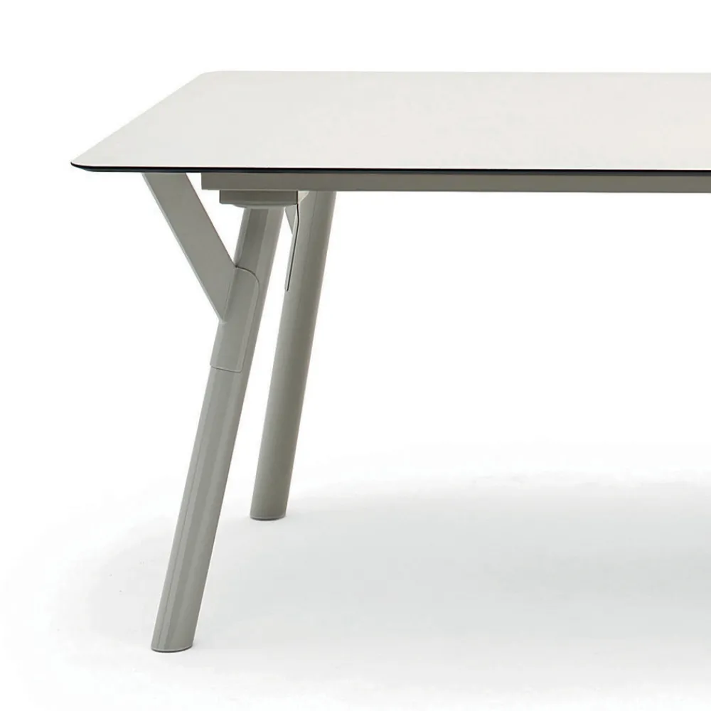 Varaschin Ausziehbare Gartentische-Link moderner ausziehbarer Gartentisch, H 75 cm