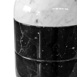 Viadurini Decor Deko Vasen-Vase aus weißem Carrara-Marmor und schwarzem Marquinia-Luxus-Design - Calar