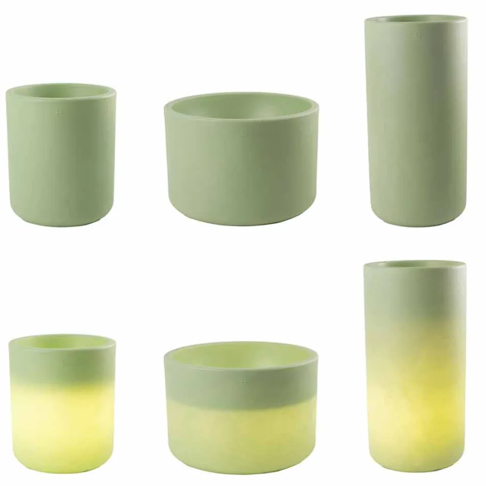 Viadurini Lighting Lichtmöbel-Vase mit Garten- oder Innenbeleuchtung, modernes Design - Cilindrostar