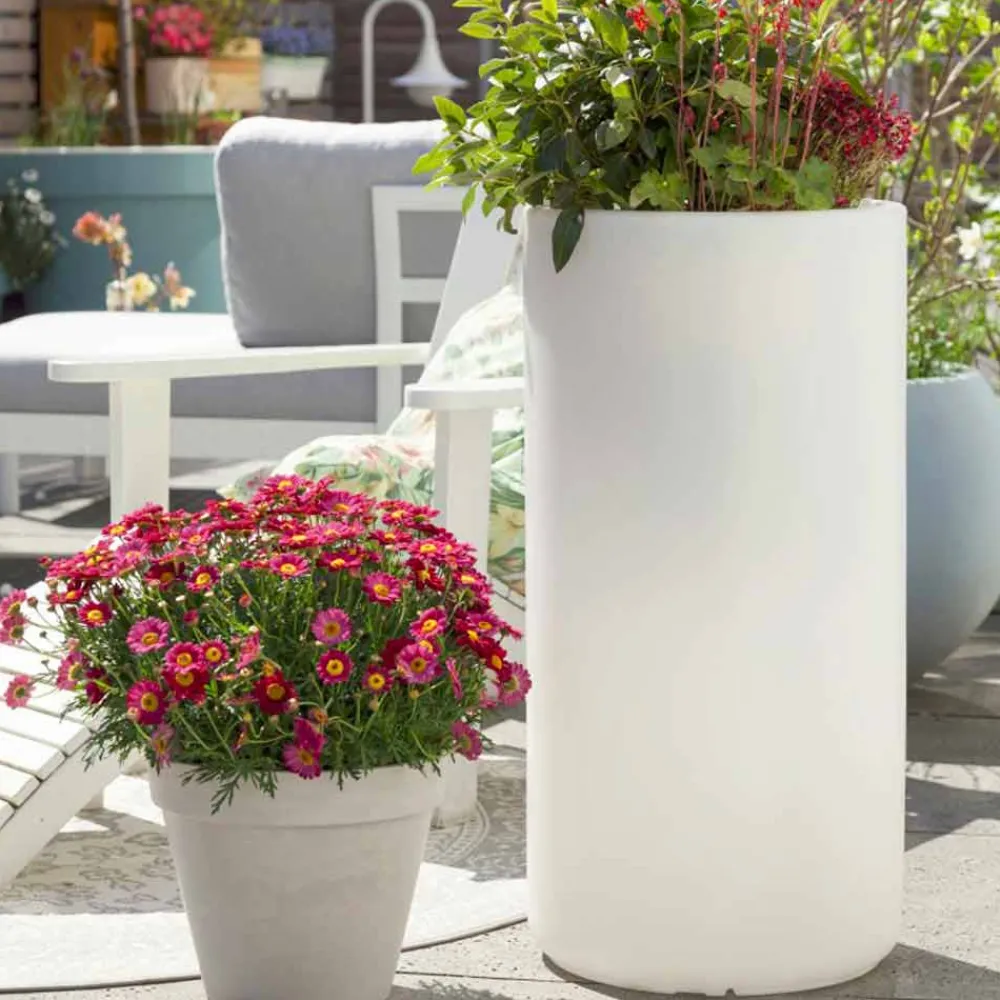 Viadurini Lighting Lichtmöbel-Vase mit Garten- oder Innenbeleuchtung, modernes Design - Cilindrostar