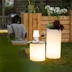 Viadurini Lighting Lichtmöbel-Vase mit Garten- oder Innenbeleuchtung, modernes Design - Cilindrostar