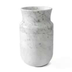Viadurini Decor Deko Vasen-Vasendekor aus weißem Carrara-Marmor und schwarzem Marquinia-Design - Calar
