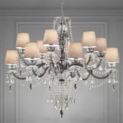 Viadurini Lighting Klassische Kronleuchter-Venezianischer Glas-Kronleuchter mit 12 Lichtern Handgefertigt, Made in Italy - Milagros