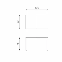 Viadurini Living Ausziehbare Esstische-Verlängerbarer Tisch aus Buchenholz Made in Italy Tito