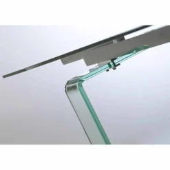 Viadurini Living Ausziehbare Esstische-Verlängerbarer Tisch aus Glas durchsichtig in modernem Design Atlanta
