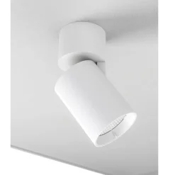 Viadurini Lighting Moderne Deckenleuchten-Verstellbare LED-Deckenleuchte aus weißem oder schwarzem Aluminium - Point