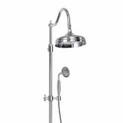 Viadurini Taps Duschsäulen-Verstellbare Messing-Duschsäule mit Made in Italy Bath Group - Fedrio