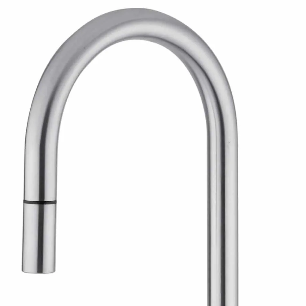 Viadurini Taps Küchenarmaturen-Verstellbarer Edelstahl-Spülbeckenmischer Made in Italy - Lilio