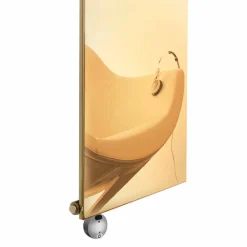 Viadurini Radiators Heizkörper Elektrisch-Vertikale elektrische Strahlungsplatte in Gold Modernes Design bis 1000 W - Eis