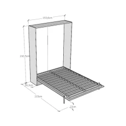Viadurini Night Design Klappbett-Vertikales französisches Klappbett in verschiedenen Ausführungen - Magiccompare