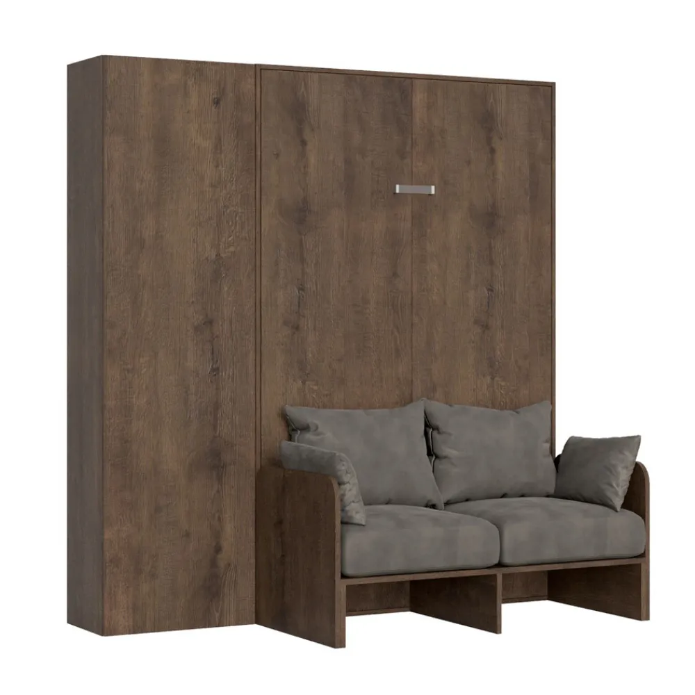 Viadurini Night Design Klappbett-Vertikales französisches Klappbett mit Sofa und Säule - Magiccompare