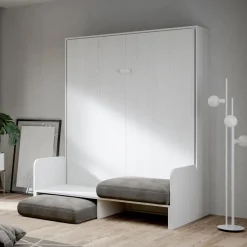Viadurini Night Design Klappbett-Vertikales Klappbett für Doppelbett mit Sofa Made in Italy - Magiccompare