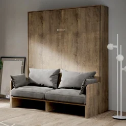 Viadurini Night Design Klappbett-Vertikales Klappbett für Doppelbett mit Sofa Made in Italy - Magiccompare