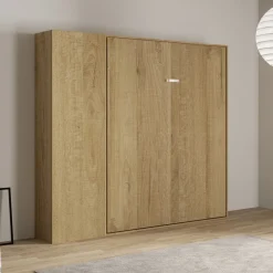 Viadurini Night Design Klappbett-Vertikales Klappbett für Doppelbett mit Säule - Magiccompare