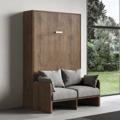 Viadurini Night Design Klappbett-Vertikales Klappbett mit Sofa Made in Italy - Magiccompare