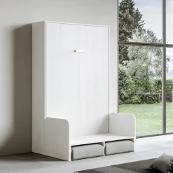 Viadurini Night Design Klappbett-Vertikales Klappbett mit Sofa Made in Italy - Magiccompare