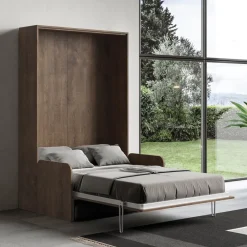 Viadurini Night Design Klappbett-Vertikales Klappbett mit Sofa Made in Italy - Magiccompare