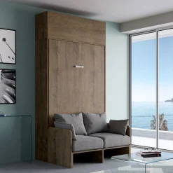 Viadurini Night Design Klappbett-Vertikales Klappbett mit Sofa und Wandeinheit - Magiccompare