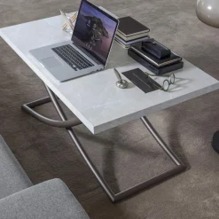 Viadurini Living Tisch Höhenverstellbar-Verwandelbarer Couchtisch in Esstisch aus Holz Made in Italy - Aikido