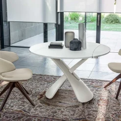 Viadurini Living Tisch Höhenverstellbar-Verwandelbarer Couchtisch aus Metall und Glas Wohnzimmertisch - Giordano