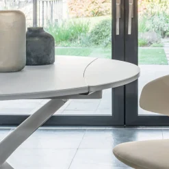 Viadurini Living Tisch Höhenverstellbar-Verwandelbarer Couchtisch aus Metall und Glas Wohnzimmertisch - Giordano