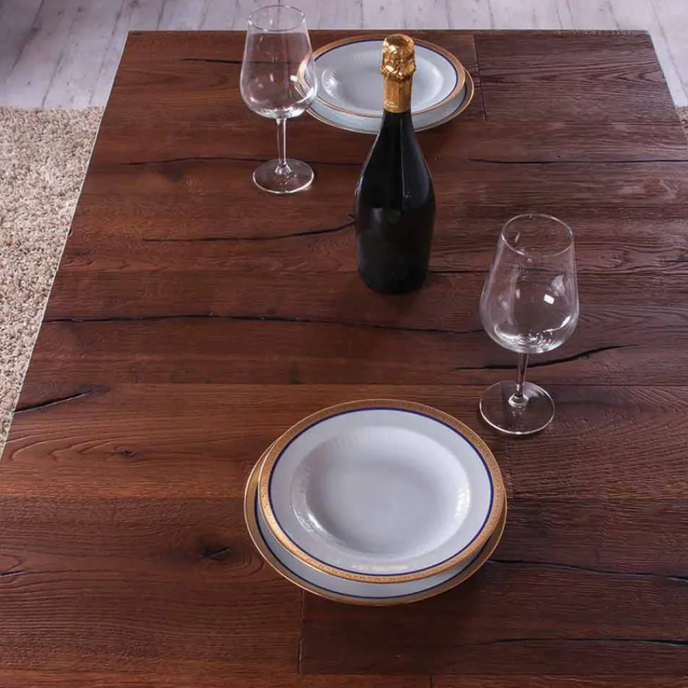 Viadurini Living Tisch Höhenverstellbar-Verwandelnder Couchtisch aus Holz und Metall Made in Italy - Patroclo