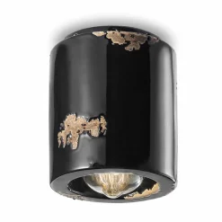 Ferroluce Vintage Deckenleuchten-Vintage Deckenlampe aus Keramik Laurie