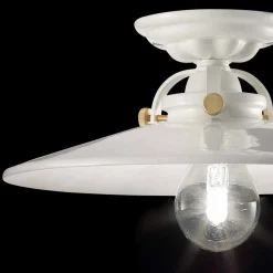 Ferroluce Klassische Deckenleuchten-Vintage Deckenleuchte aus Keramik Elsa