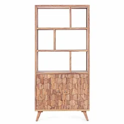 Viadurini Living Moderne Design Bücherregale-Vintage Design Boden Bücherregal in Holz und Stahl Homemotion - Ventador