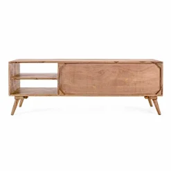 Viadurini Living Tv-Möbel-Vintage Design Holz TV-Ständer mit Homemotion Stahlknöpfen - Ventador