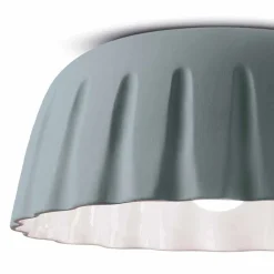 Ferroluce Vintage Deckenleuchten-Vintage Design Keramik Deckenleuchte Made in Italy - Madame Grès