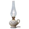 Ferroluce Vintage Tischlampen-Vintage Design Tischlampe aus handbemalter Keramik - Pompeji
