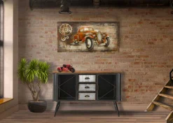 Viadurini Living Sideboards-Vintage Industrial Design Wohnzimmer Sideboard aus Eisen und Holz - Akimi