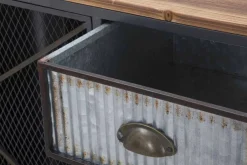 Viadurini Living Sideboards-Vintage Industrial Design Wohnzimmer Sideboard aus Eisen und Holz - Akimi