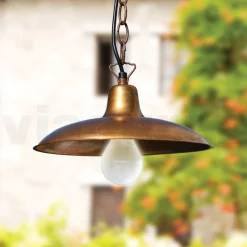 Viadurini Lighting Gartenlaternen-Vintage-Außenlaterne aus Aluminium und Messing, hergestellt in Italien – Adela