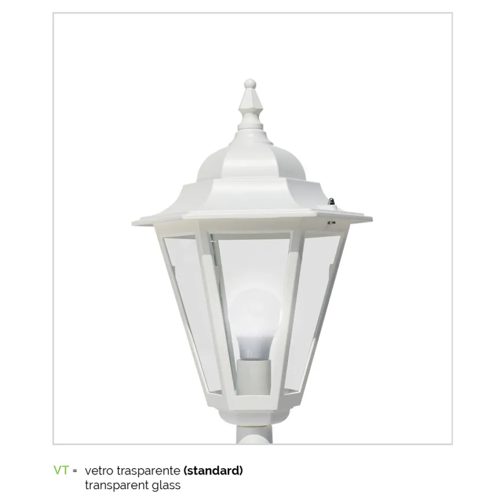 Viadurini Lighting Gartenlaternen-Vintage-Außenlaterne aus weißem Aluminium, hergestellt in Italien – Terella