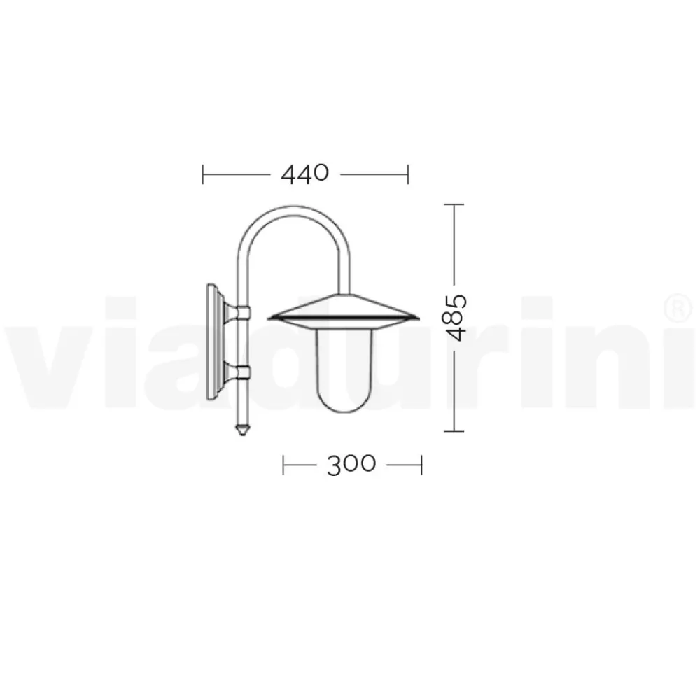 Viadurini Lighting Garten-Wandlampen-Vintage-Außenwandleuchte aus anthrazitfarbenem Aluminium, hergestellt in Italien – Belen