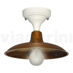 Viadurini Lighting Gartenlaternen-Vintage-Deckenleuchte für den Außenbereich aus Aluminium und Messing, hergestellt in Italien – Adela