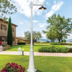 Viadurini Lighting Gartenlampion-Vintage-Gartenlampe aus Aluminium und Messing, hergestellt in Italien – Adela