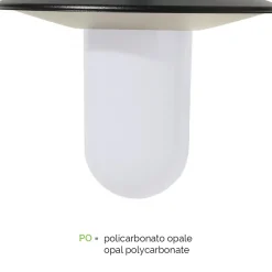 Viadurini Lighting Gartenlampion-Vintage-Gartenlampe mit 2 Lichtern aus Aluminium, hergestellt in Italien – Belen