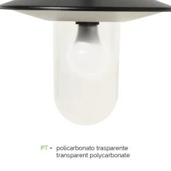 Viadurini Lighting Gartenlampion-Vintage-Gartenlampe mit 2 Lichtern aus Aluminium, hergestellt in Italien – Belen