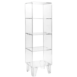 Viadurini Living Vitrinen-Vitrine aus transparentem Plexiglas im italienischen Design mit 4 Regalen - Raganella